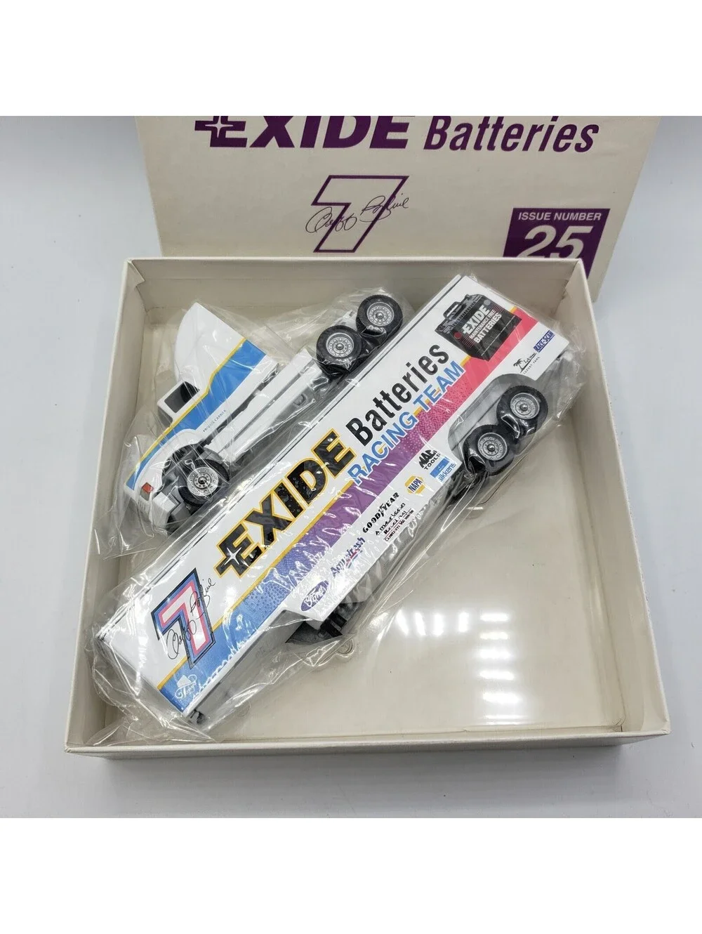 VTG Winross Die Cast Trucks NIB Geoff Bodine Exide Hauler Batteries Racing